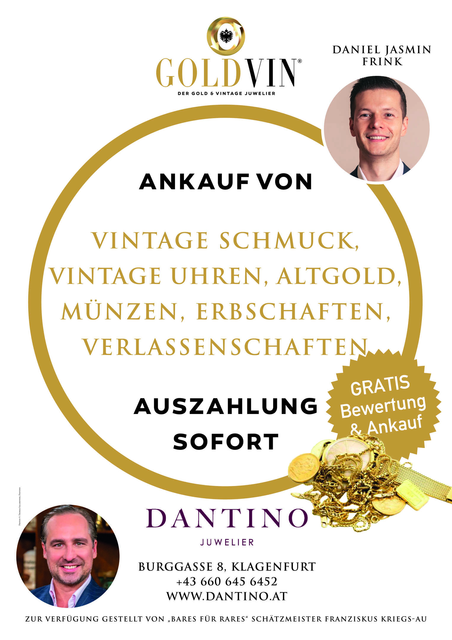 Goldankauf Plakat Klagenfurt